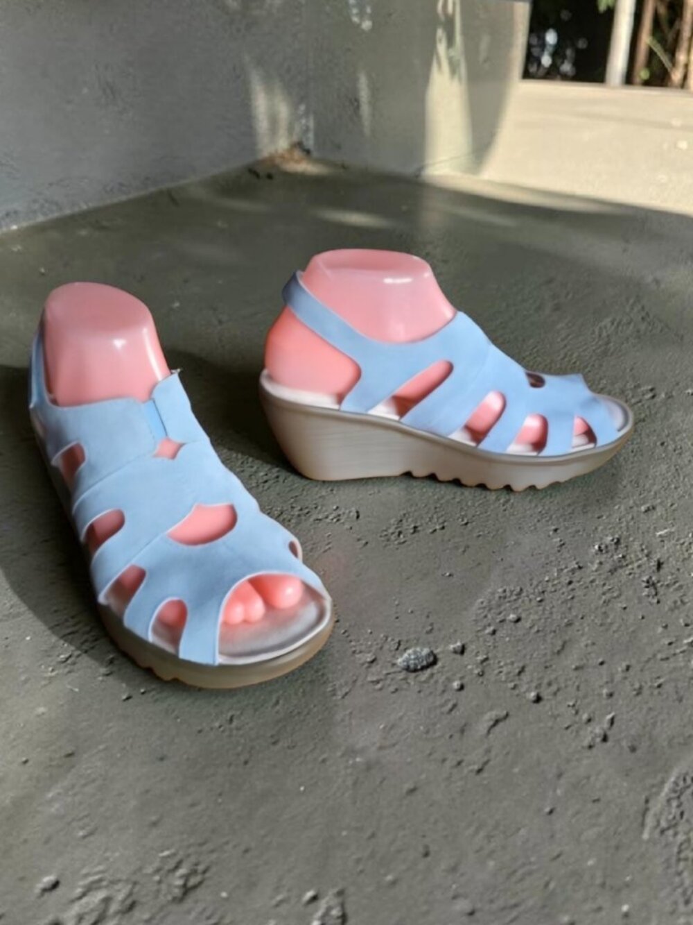 NWT SKECHERS ( 7 ) Parallel Styling Peep Toe Slingback Wedge Sandals